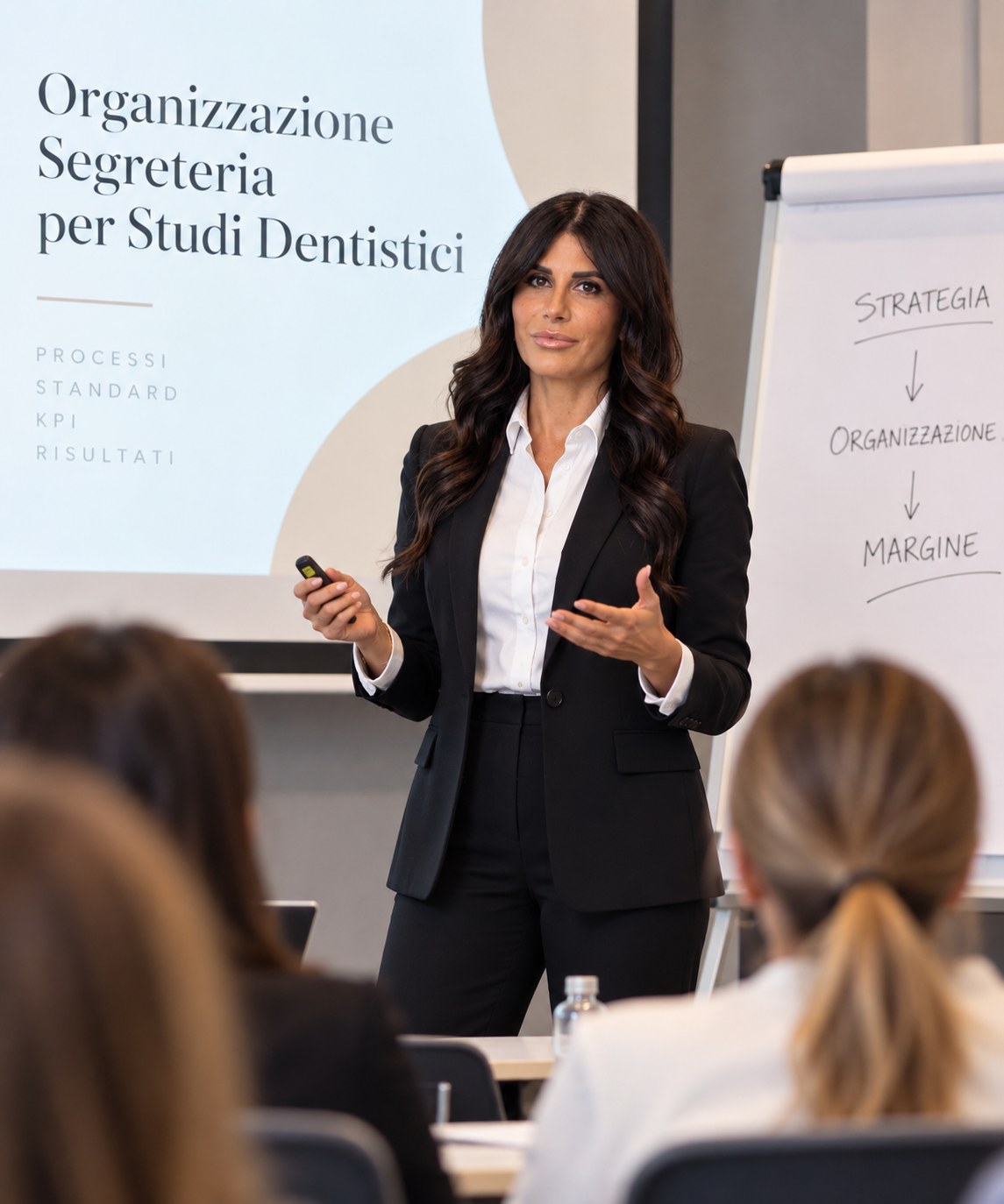 Cristina Costantini durante una lezione del Metodo H.A.S.S.
